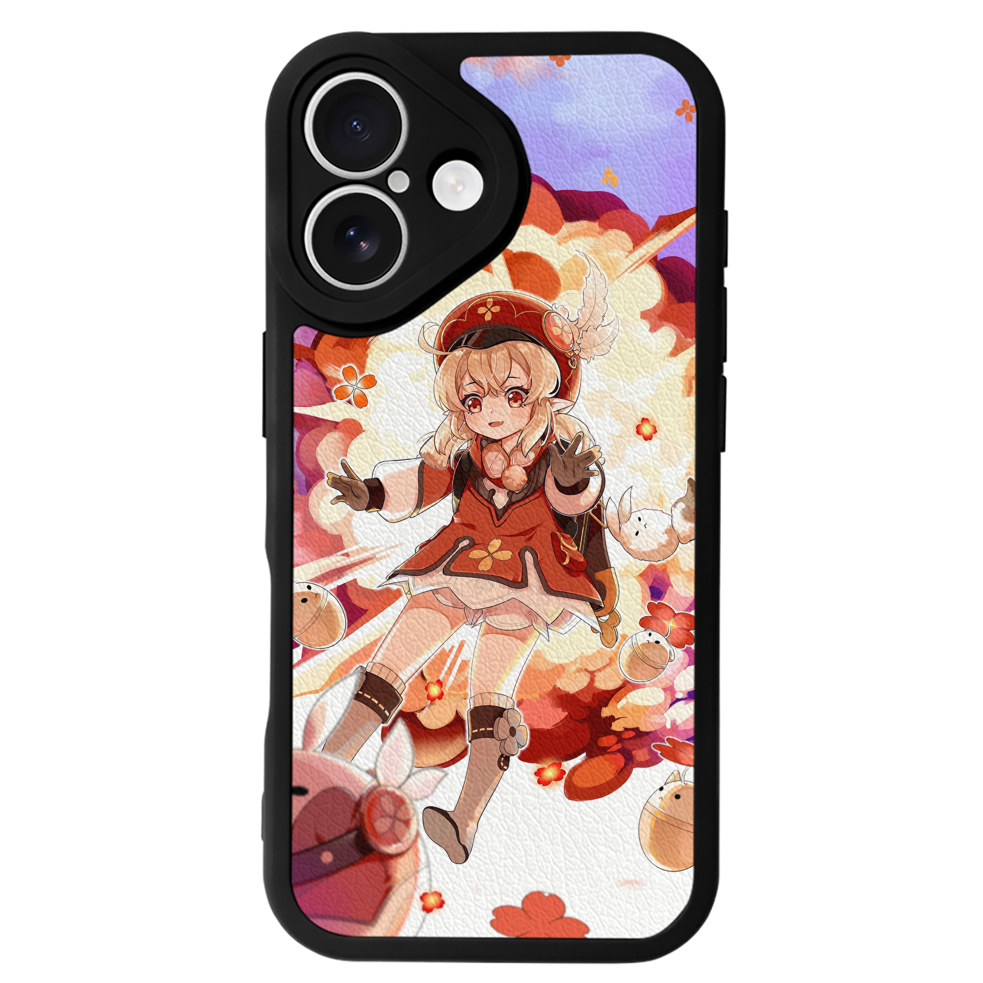 げんし神 genshin 【iPhone 16シリーズ対応】シリコンスマホケース（レザー調） 材質：シリコン
